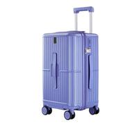 IWENZHKPA Suitcase Large-Capacity Suitcase for Studying Abroad Luggage with Trolley Luggage Wheels Carry(Purple,20inch)