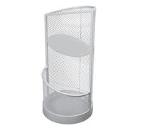 IWENZHKPA Umbrella Storage Half Round Umbrella Stand Rack With Hollow Metal Mesh Entryway Free Standing Walking Stick Cane Holder For Home Office Umbrella Holder Hallway(White,25 * 56cm)