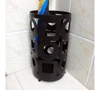 IWENZHKPA Umbrella Storage Round Umbrella Stand Hollowed-Out Pattern Umbrella Rack For Home Office Apartment Hotel Living Room Decor Umbrella Holder Hallway(Black)