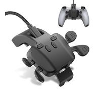 IWGAME Paddles for PS5 Controller, Plug-in and Play for PS5, Programmable 4 Rear Key Attachments, Support Macros, Turbo, Button Change Function, for PS5 Console/PC/Mac/Android