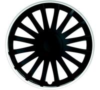 IWH 076015 Montecarlo Wheel Trims - Black/Silver - 14