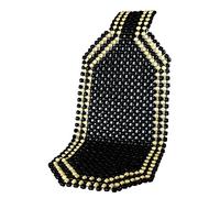 IWH Wooden Ball Seat Cover, Black, Universal Car Seat Fit