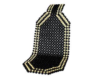 IWH Wooden Ball Seat Cover, Black, Universal Car Seat Fit