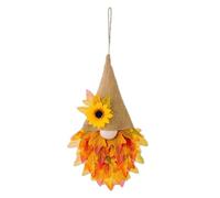 iwiio Autumn Wreaths for Front Door, Autumn Door Wreath Gnome, Maple Leaf Fall Decorations Wreath, Fall Wreath for Halloween Decorations, Thanksgiving, Harvest Festival