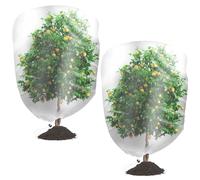 iwiio Bird Netting for Garden Protection - 2 Pack Fruit Tree Netting with Drawstring, Garden Netting Mesh, Cherry Tree Netting Mesh, Protect Plants Fruits Flower from Insect Bird Eating(80x120cm)