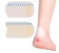 iwiio Blister Plasters for Feet, 20Pcs Hydrocolloid Plasters, Invisible Blister Pads, Hydrocolloid Dressings for Heel, Toe & Foot, Waterproof Blister Patches Faster Healing Wound