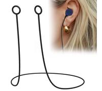 iwiio Earplugs Connector Cord, Silicone Ear Plugs Lanyard Safety Connector Cord, Flexible Silicone Lanyard with Most Earplugs, Preventing Earplugs from Falling
