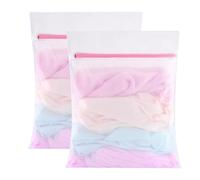 iwiio Laundry Bags for Washing Machine, 2Pcs Washing Machine Bag to Protects Delicates, Mesh Laundry Bags for Uniform Wash & Dry, Delicates Wash Bag for Lingerie, Bras, Shoes, Socks, Sweaters