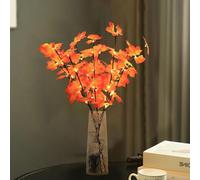 iwiio Maple Leaf Twig Lights, 30 Inch 20 LED Lighted Maple Twig for Autumn Decorations Home, Maple Leaf Branch Lights for Thanksgiving Autumn Harvest Fall Vase Decoration