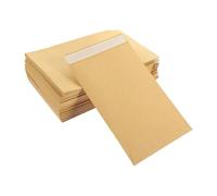 iwiio Money Envelopes, 50Pcs 3.9 X 2.4 Brown Self-Adhesive Seed Envelopes for Small Items, Wages, Notes, Beads