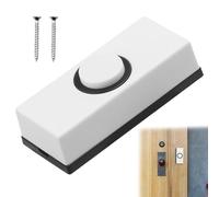 iwiio Wired Door Bell Push, Universal Wired Doorbell, White Doorbell Wired, Traditional Door Bell, Wall Mounted Doorbell Switch Garage Doorbell Button, Easy Installation, 55 * 24 * 14mm