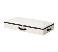 iwill CREATE PRO, Rigid Under Bed Garment Storage Container, Foldable and Washable, Soft Zip Lid (Beige, 75 x 38 x 10cm)（29.5" x 15" x 4"）