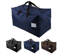 iwill CREATE PRO Storage Bag for Comforters, Blanket, Pillows, Duvet Storage Container, Garments Clothes Organizer Bins in Closet Attic,100L, Blue