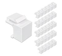 Iwillink 30-Pack Blank Keystone Jack Inserts for Keystone Wall Plate and Patch Panel, White
