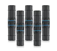 iwillink Cat6 Waterproof RJ45 Coupler Outdoor Ethernet Coupler 5 Pack | 10Gbps Shielded Waterproof Ethernet Coupler, IP68 Ethernet Outdoor LAN Cable Connector for Cat5e/Cat6 Ethernet Cable