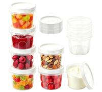 Iwinna Deli Containers with Lids 10 Pack 700ml, Reusable Airtight Food Storage Containers, Leakproof Soup & Meal Prep Containers Freezer Microwave Safe for Lunch, Sauce & Takeaway