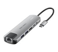 IWIO USB C Hub, 5-in-1 USB C Multiport Adapter with 100W PD, 4K HDMI, 3 USB-A Data Ports, Aluminum USB Type C Hub for M1/M2 MacBook Air, iPhone 15 Pro/Pro Max, Galaxy, Surface Go, XPS, iPad