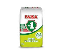 Iwisa Maize Meal 1kg - Super Maize Meal for Porridge, Pap & Traditional Cooking - Fine Ground Maize Flour - 1kg Pack