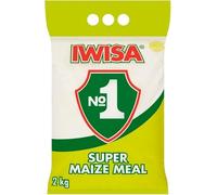 Iwisa Super Maize Meal 2kg - Premium Maize Flour | Product of South Africa, Ideal for Pap and Traditional Dishes