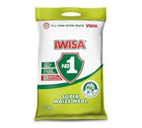 Iwisa, Super Maize Meal South African Food Staple Food from South Africa,10kg, white