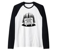 Iwishabish Woods National Forest Land of Audacity Nature Raglan Baseball Tee