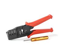 IWISS Weather Pack Crimp Tool Crimpers for AWG 24-14 Crimping Delphi Weather Pack Terminals or Metri-Pack Connectors - Crimp Terminals and Seal In ONE Cycle with Locator