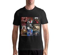 iwmnggnmwi DMX T Shirts Shirt Man Funny Comfortable Short Sleeve Cotton T-Shirt Tops Black (Medium)