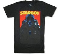 iwmnggnmwi Weeknd Starboy Mens Black T Shirt New Adult XO Merch (Small)