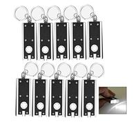 iwobi 10 Pcs Mini LED Flashlight Keychain,Portable Tiny Torch Keychain for Camping Hiking Hunting Backpacking Fishing