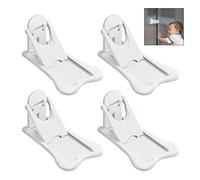 iwobi 4 Pcs Baby Sliding Door Locks Keyless Child Safety Locks for Patio,Closet,Shower Sliding Doors,Shutters