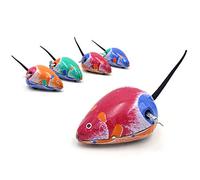 iwobi 5 Pcs Mouse Wind up Toy Classic Clockwork Vintage Tin Toy Mouse Collection Decoration Gifts