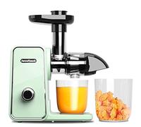 IWODTECH Juicer Machine, Cold Press Juicer with 2 Speed Modes, Slow Masticating Juicer Vegetable and Fruit, Celery Juicer, BPA-Free, Easy to Clean, Matcha Green