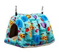 IWOMA Parrot Plush House Tent Small Pet Winter Bed Easy to Install for Conures Parakeets Gerbils
