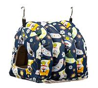 IWOMA Parrot Plush House Tent Small Pet Winter Bed Easy to Install for Conures Parakeets Gerbils