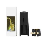 IWOMA PU Leather Soprano Saxophone Ligature Clip Fastener with Saxophone Mouthpiece Plastic For Sax Saxophone Part