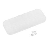 IWOWHERO 1 Box Compartment White Half Round Flatback Pearl Nail Charms for DIY Nail Art Organized Crafting Set with Secure Fit Pearls for Wedding Party Decorations and Personal Style