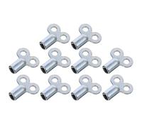 IWOWHERO 10 Pcs Zinc Alloy Radiator Keys Square Socket 5×5mm Bleeding Tool for Radiator Air Removal Plumbing Accessories Extended Length for UK Heating Systems
