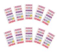 IWOWHERO 10 Sheets Cartoon Wound Bandages with Breathable Adhesive Middle Absorbent Pads for Bleeding Stop and Infection Prevention Non-Stick Lovely Finger Caring Patches for Adults