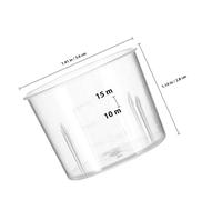 IWOWHERO 100pcs Clear Plastic Measuring Beakers Small Scale Cups for Lab Experiments Cooking and Mixing Stable Material