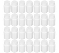 IWOWHERO 100pcs Mini Medication Bottles with Screw Caps Leakproof PE Plastic Pill Containers for Travel Solid and Liquid Storage Portable Sample Jars for Vitamins and Capsules