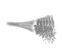 IWOWHERO 100pcs Pearl Garland Beads String for Wedding Party Plastic Beaded Sticks DIY Bridal Bouquet Material Adjustable Length Dining Table Decor