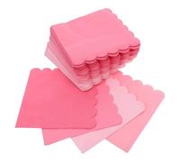 IWOWHERO 100pcs Pink Gradient Disposable Napkins Soft Paper Dinner Serviettes for Party Wedding Birthday Tea Elegant Absorbent Table Napkins