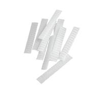 IWOWHERO 100Pcs White Makeup Brush Protective Covers PE Plastic Mesh Sleeves Breathable Protector for Daily Use and Travel Makeup Brush Storage