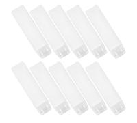 IWOWHERO 10Pcs 30Ml White Plastic Travel Toothpaste Tubes Refillable Squeeze Bottles with Flip Cap Leak-Proof for Travel Toiletries and Hand Cream