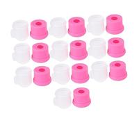IWOWHERO 10pcs Armor Set Nail Polish Remover Nails Soaker Cap Removing Wraps Pads Pink