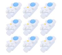 IWOWHERO 10pcs Astronaut Shaped USB Cable Protectors Data Cable Covers Charger Cord Holders for Electronics Space-themed for Home and Office Use