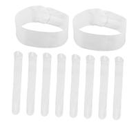 IWOWHERO 10pcs Disposable Spa Headbands for Women Non-woven Breathable Facial Hair Wraps with Secure Fit Lightweight Makeup and Skincare Hair Bands for Face Washing and Esthetician
