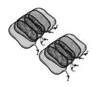 IWOWHERO 10pcs Elastic Wig Hairnet for Men Women Drawstring Ponytail Hair Net Wig Cap Netted Cap for Wrapping Hair for Ballet Bun and Ponytail