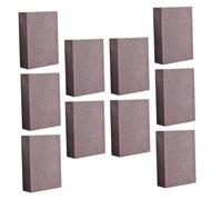 IWOWHERO 10Pcs Extra Thick Emery Sponges for Pot Cleaning Kitchen Sanding Pads with Rust Removal and Descaling Function Powerful Non-deforming Abrasive Scrubbers for Heavy Duty Household