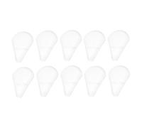 IWOWHERO 10pcs Fan Shaped Makeup Brush Protective Covers Dustproof Sector Cover Makeup Brush Head Case for Travel and Daily Storage